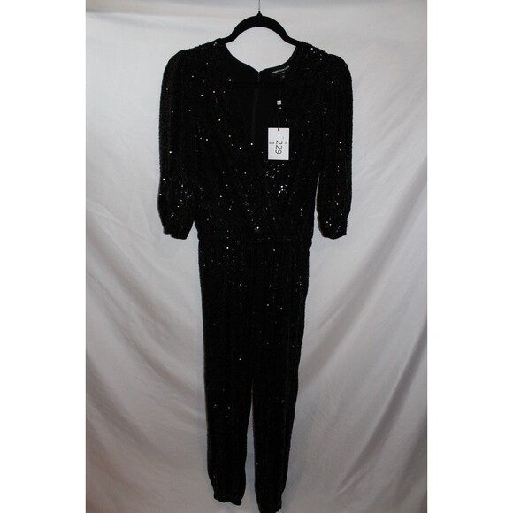 Generation Love Revolve Madison Sequin Jumpsuit Black NWT $395 - Picture 5 of 8